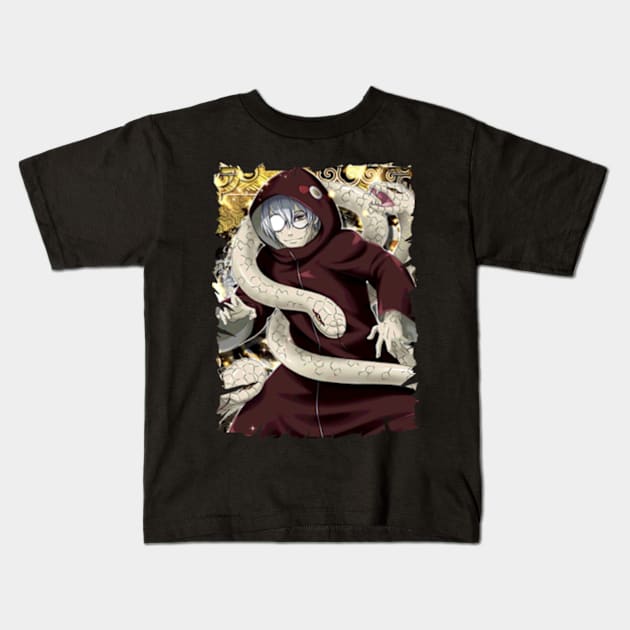 SNAKE KABUTO YAKUSHI ANIME MERCHANDISE Kids T-Shirt by julii.draws